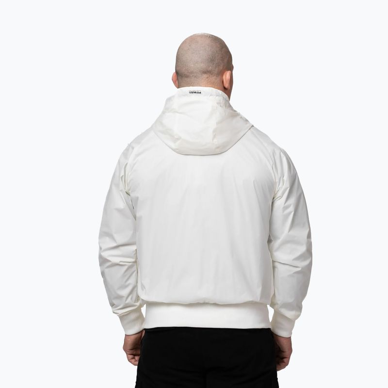 Куртка чоловіча Pitbull Athletic Tape Nylon Hooded off white 3