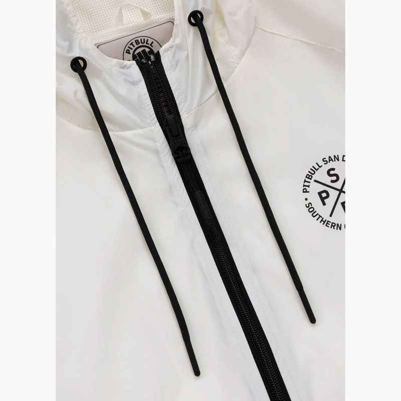 Куртка чоловіча Pitbull Athletic Tape Nylon Hooded off white 6