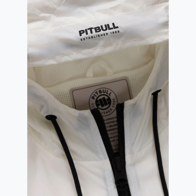 Куртка чоловіча Pitbull Athletic Tape Nylon Hooded off white 7