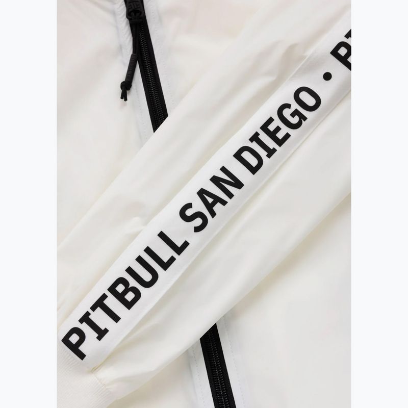 Куртка чоловіча Pitbull Athletic Tape Nylon Hooded off white 9