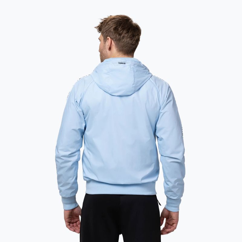 Куртка чоловіча Pitbull Athletic Tape Nylon Hooded light blue 3