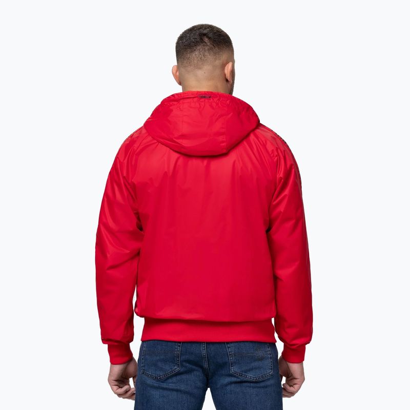 Куртка чоловіча Pitbull Athletic Tape Nylon Hooded red 3