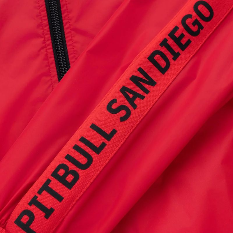 Куртка чоловіча Pitbull Athletic Tape Nylon Hooded red 11