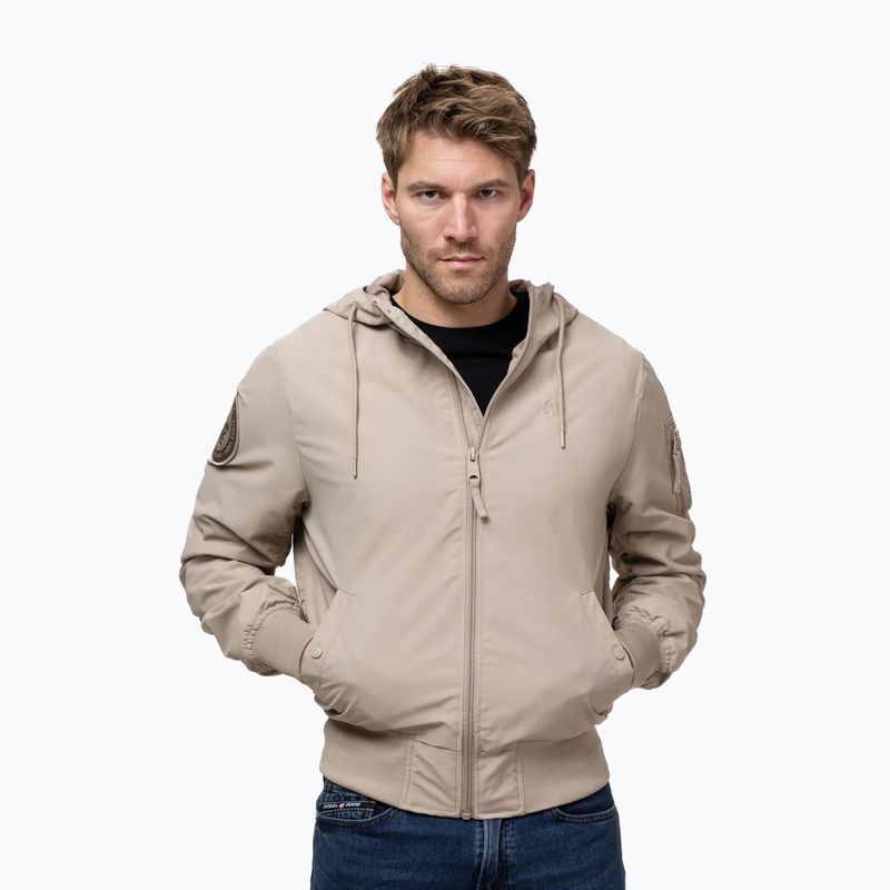 Куртка чоловіча Pitbull Hooper Hooded sand 4