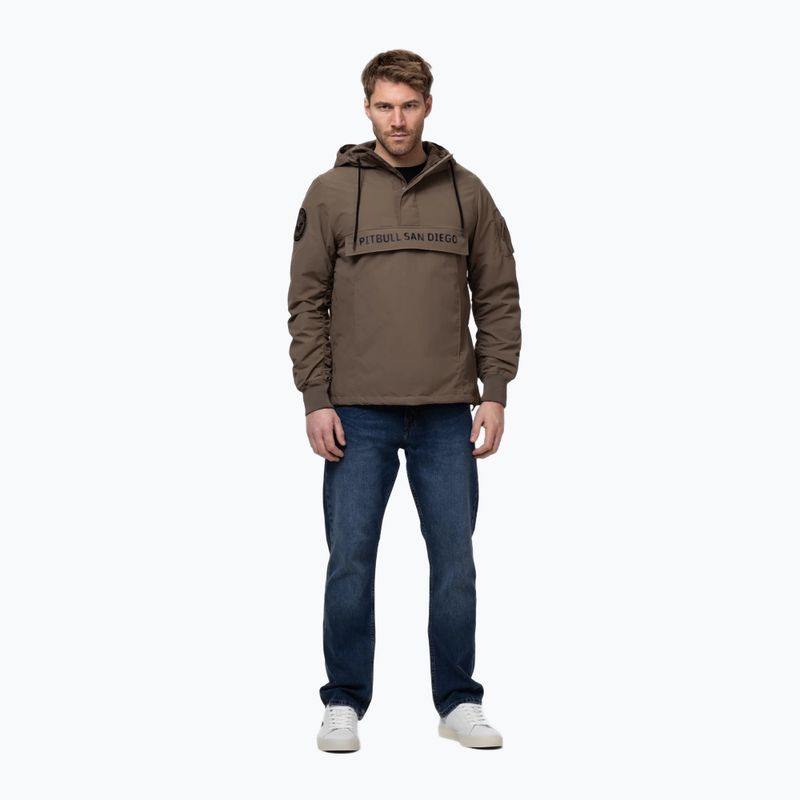 Куртка чоловіча Pitbull Meandro Kangaroo dark brown 2