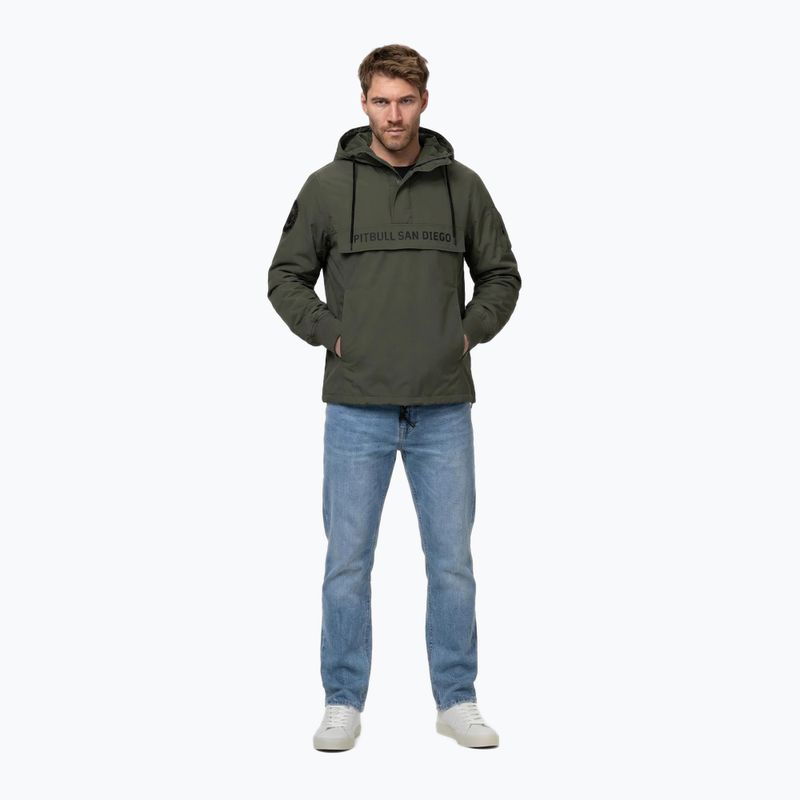 Куртка чоловіча Pitbull Meandro Kangaroo dark olive 2