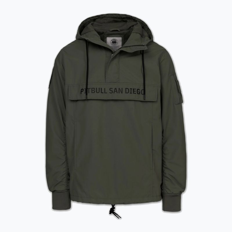 Куртка чоловіча Pitbull Meandro Kangaroo dark olive 3