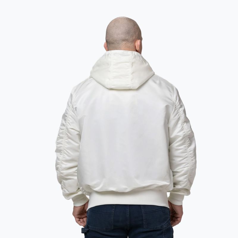 Куртка чоловіча Pitbull Aero Flight Hooded off white 3