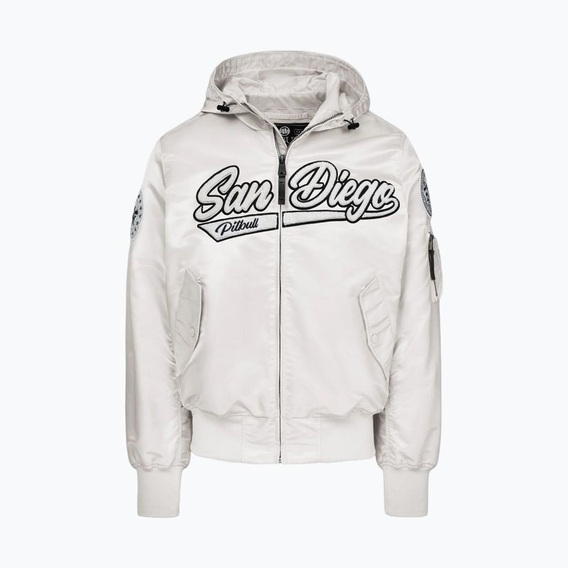 Куртка чоловіча Pitbull Aero Flight Hooded off white 5