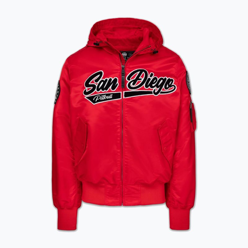 Куртка чоловіча Pitbull Aero Flight Hooded fluo/red 5