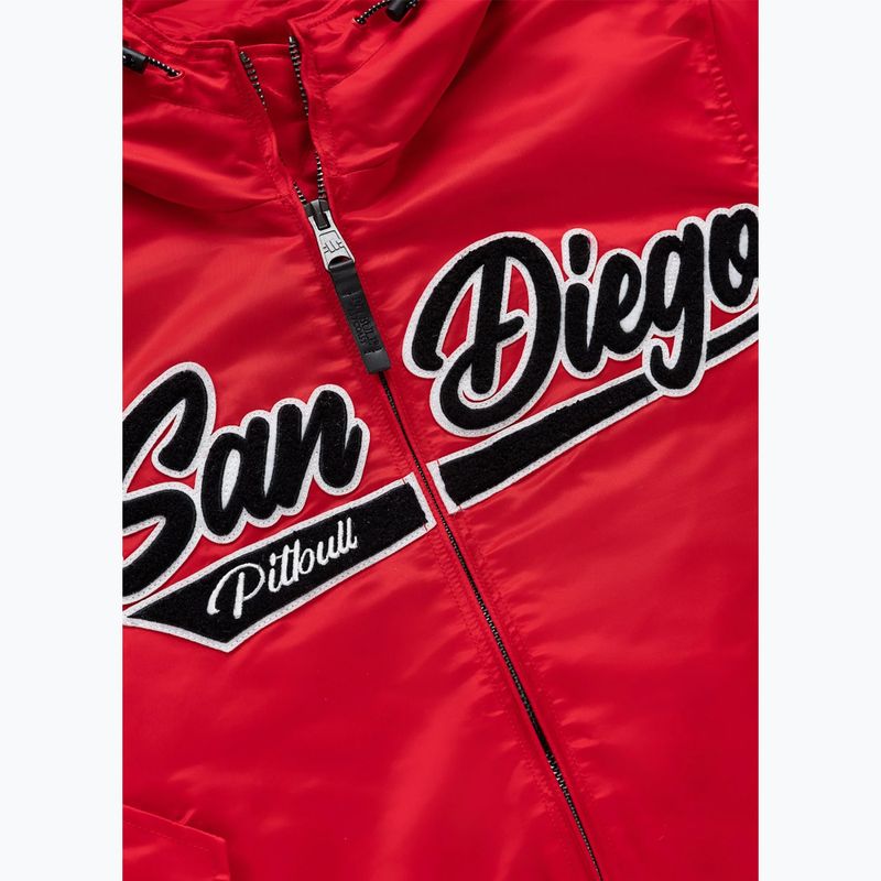 Куртка чоловіча Pitbull Aero Flight Hooded fluo/red 7