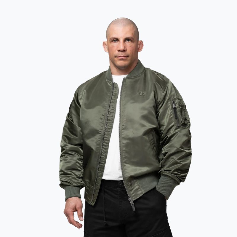 Куртка чоловіча Pitbull Akron MA1 Flight olive 4