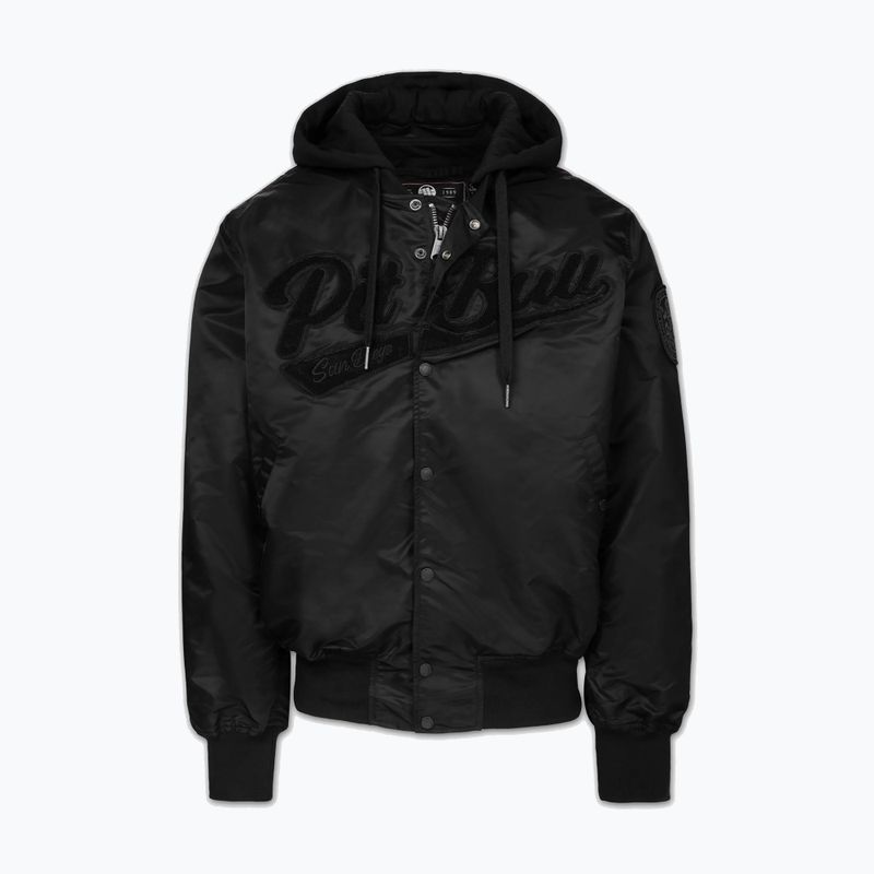 Куртка чоловіча Pitbull Mason San Diego Baseball Hooded black 5
