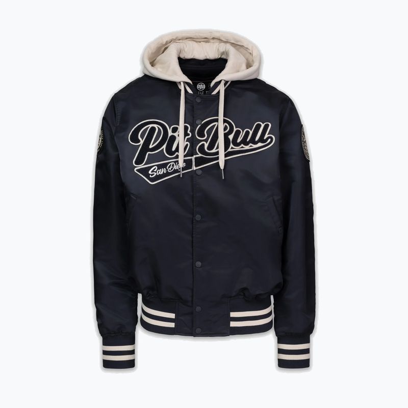Куртка чоловіча Pitbull Mason San Diego Baseball Hooded dark navy/beige 4