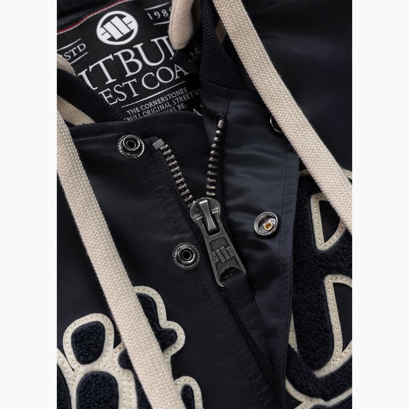 Куртка чоловіча Pitbull Mason San Diego Baseball Hooded dark navy/beige 8