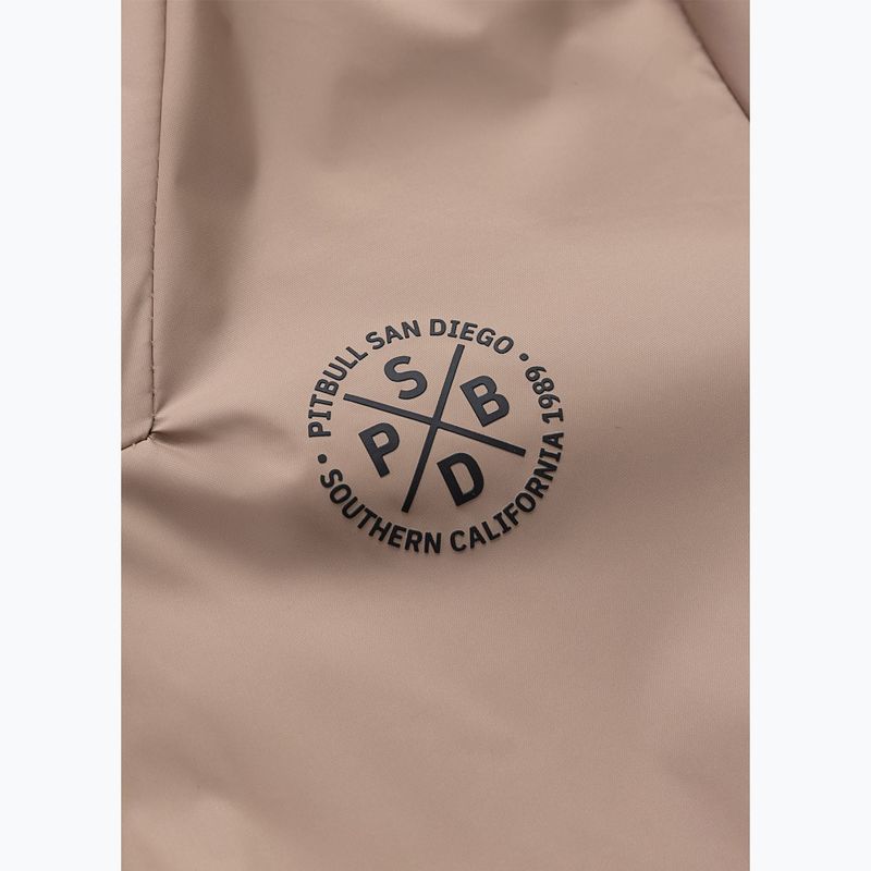 Куртка жіноча Pitbull Aaricia Stripes Nylon Hooded dark sand 7