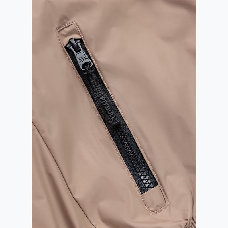 Куртка жіноча Pitbull Aaricia Stripes Nylon Hooded dark sand 10