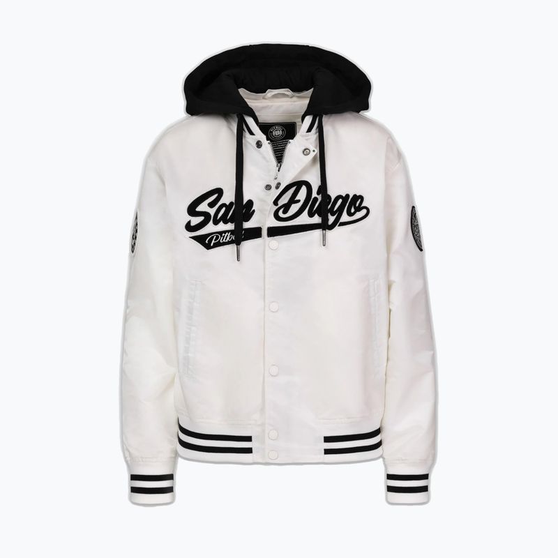 Куртка жіноча Pitbull Angela San Diego Hooded Varsity off white 5