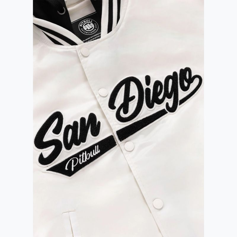 Куртка жіноча Pitbull Angela San Diego Hooded Varsity off white 11