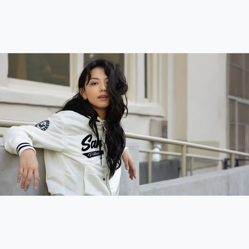 Куртка жіноча Pitbull Angela San Diego Hooded Varsity off white 15