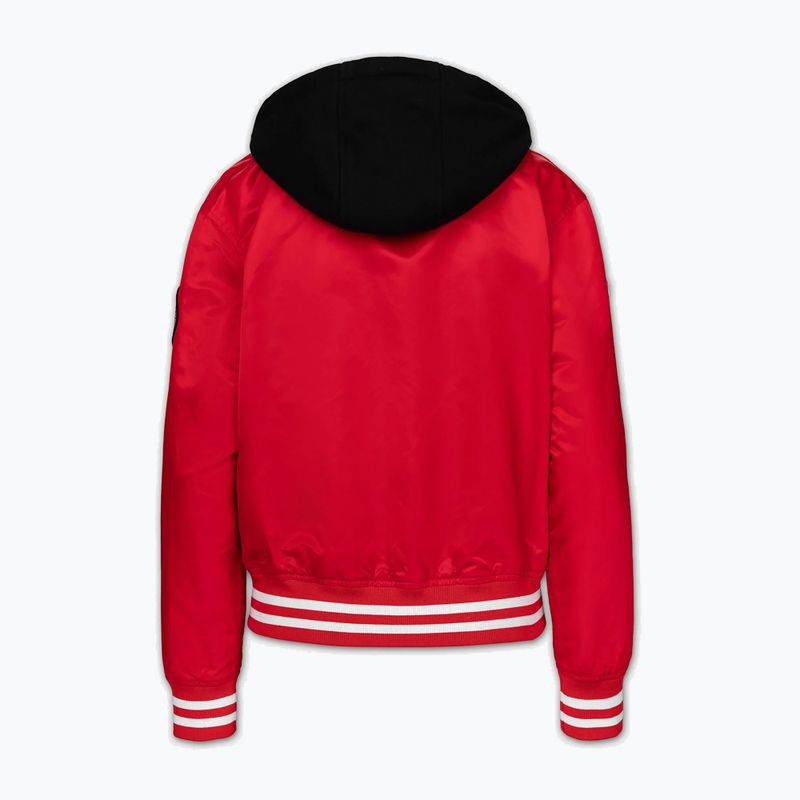Куртка жіноча Pitbull Angela San Diego Hooded Varsity fluo/red 7