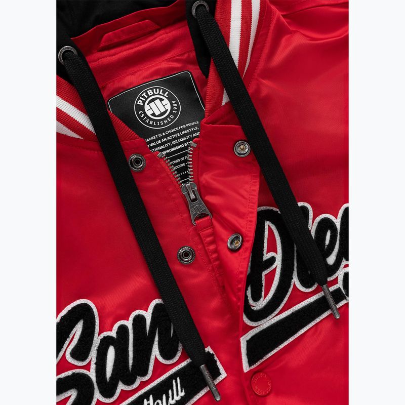 Куртка жіноча Pitbull Angela San Diego Hooded Varsity fluo/red 8