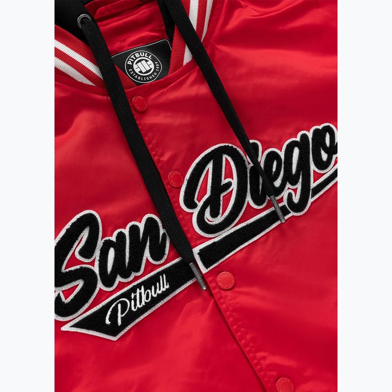 Куртка жіноча Pitbull Angela San Diego Hooded Varsity fluo/red 10