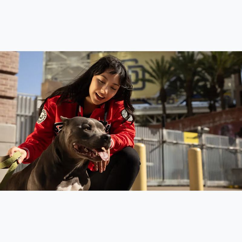 Куртка жіноча Pitbull Angela San Diego Hooded Varsity fluo/red 18