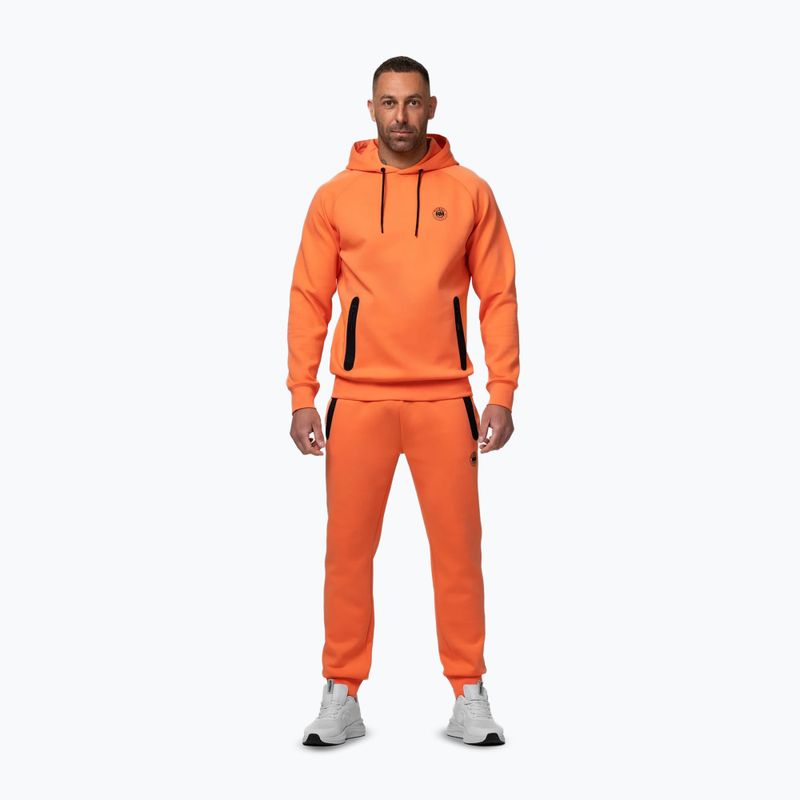 Кофта чоловіча Pitbull Dogwood Hooded Sweatshirt fluo orange 2