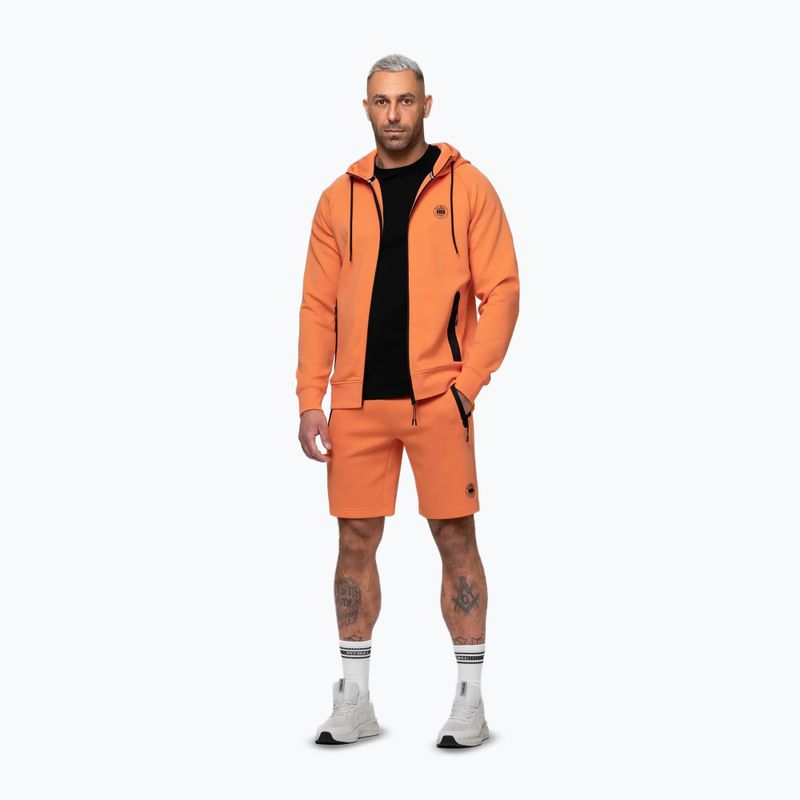 Кофта чоловіча Pitbull Dogwood Hooded Zip Sweatshirt fluo orange 2