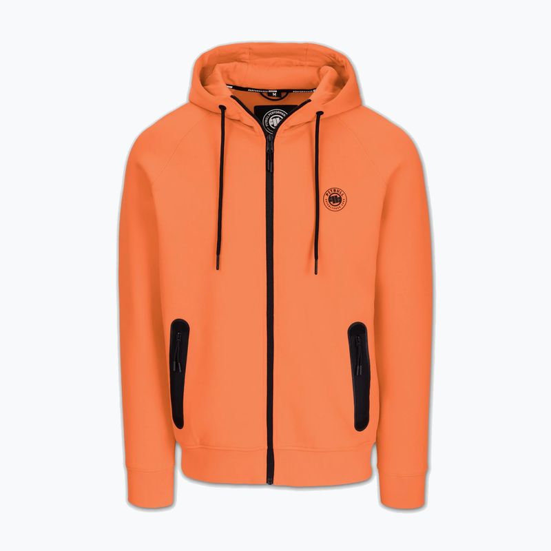 Кофта чоловіча Pitbull Dogwood Hooded Zip Sweatshirt fluo orange 5
