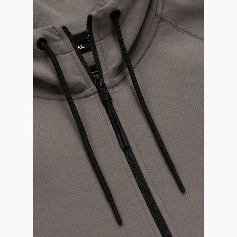 Кофта чоловіча Pitbull Dogwood Hooded Zip Sweatshirt taupe 7