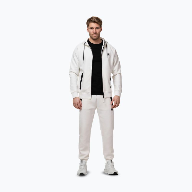 Кофта чоловіча Pitbull Dogwood Hooded Zip Sweatshirt off white 2