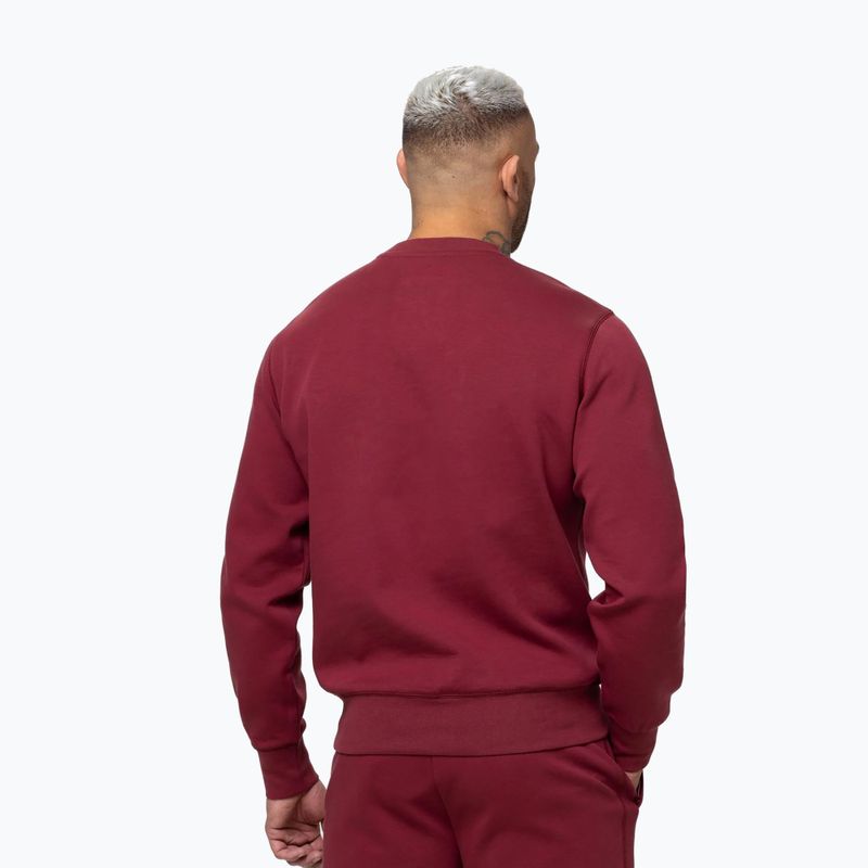 Кофта чоловіча Pitbull Sampson Crewneck Sweatshirt burgundy 3