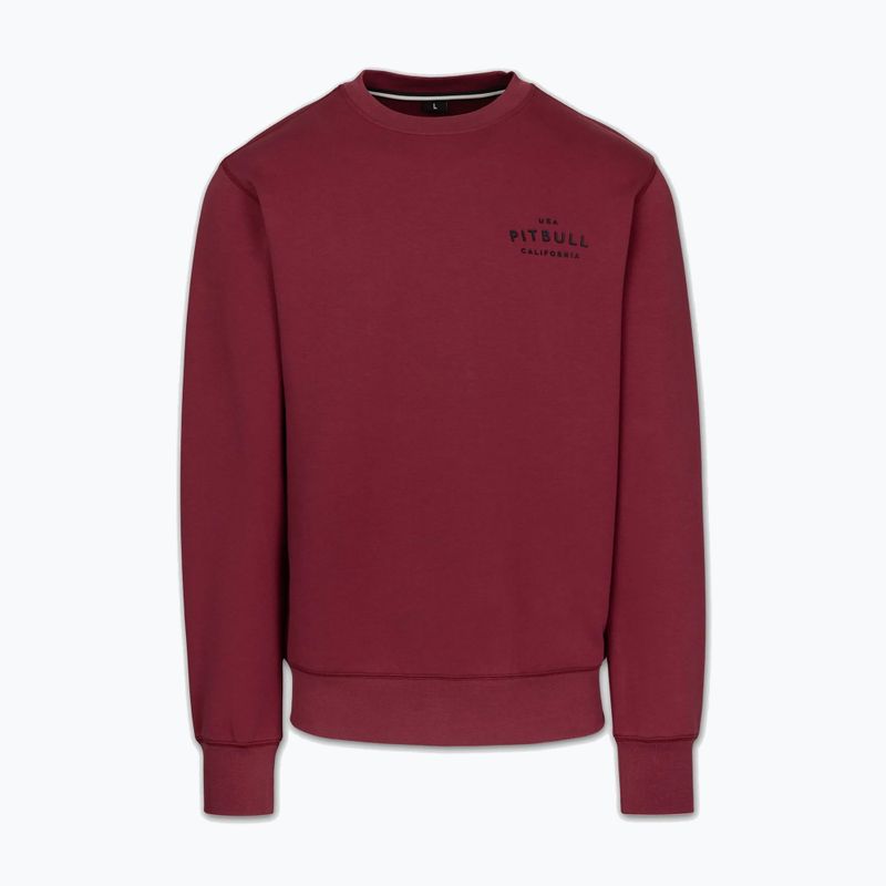 Кофта чоловіча Pitbull Sampson Crewneck Sweatshirt burgundy 5