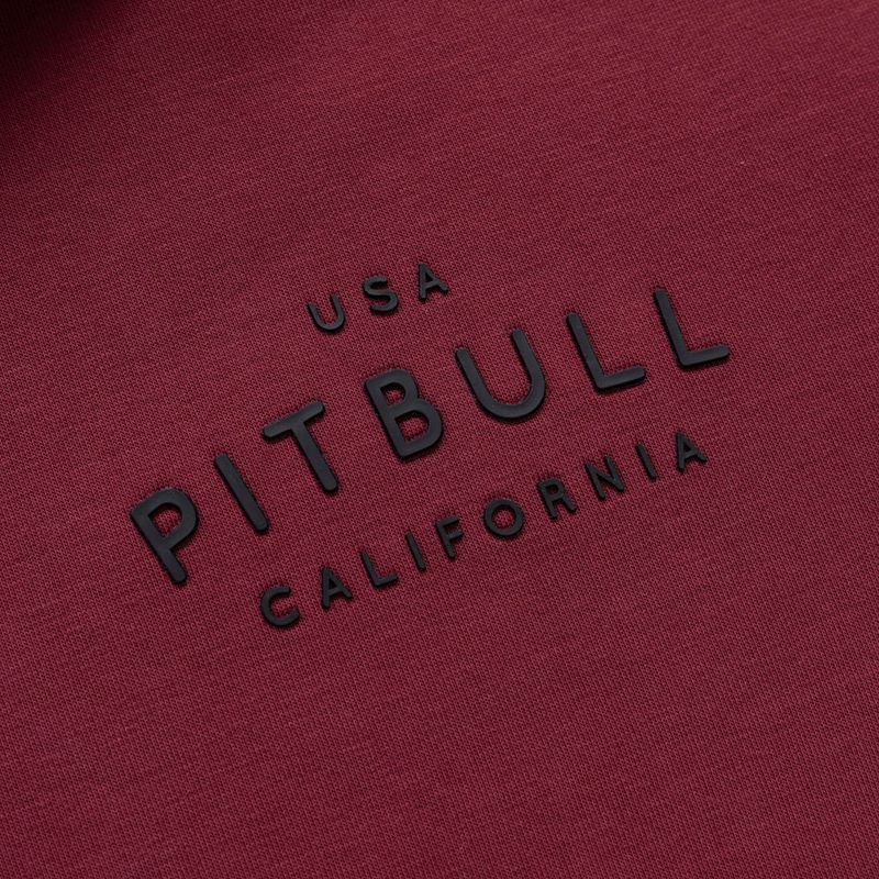Кофта чоловіча Pitbull Sampson Zip burgundy 4