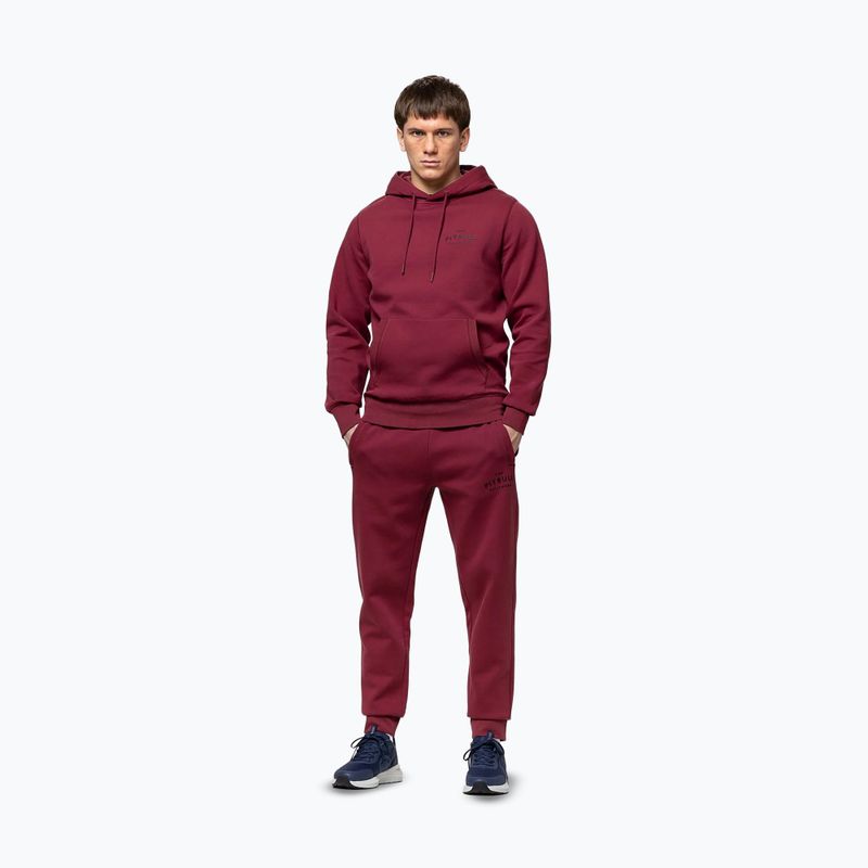 Кофта чоловіча Pitbull Sampson Hooded Sweatshirt burgundy 2