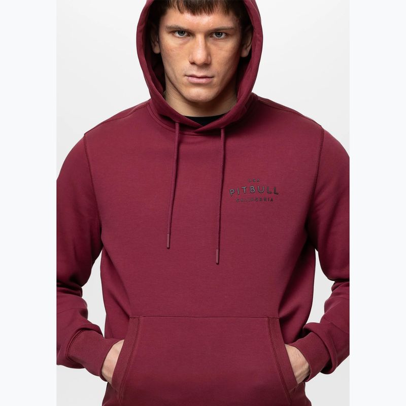 Кофта чоловіча Pitbull Sampson Hooded Sweatshirt burgundy 6