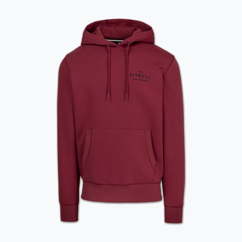 Кофта чоловіча Pitbull Sampson Hooded Sweatshirt burgundy 7