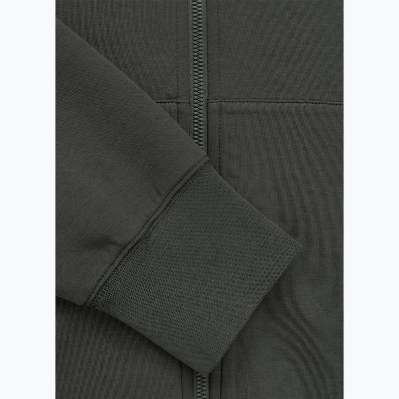 Кофта чоловіча Pitbull Sampson Hooded Zip Sweatshirt grey/green 10
