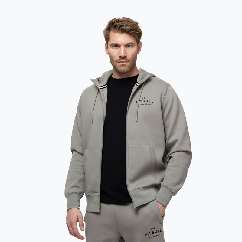 Кофта чоловіча Pitbull Sampson Hooded Zip Sweatshirt grey/harbour 4