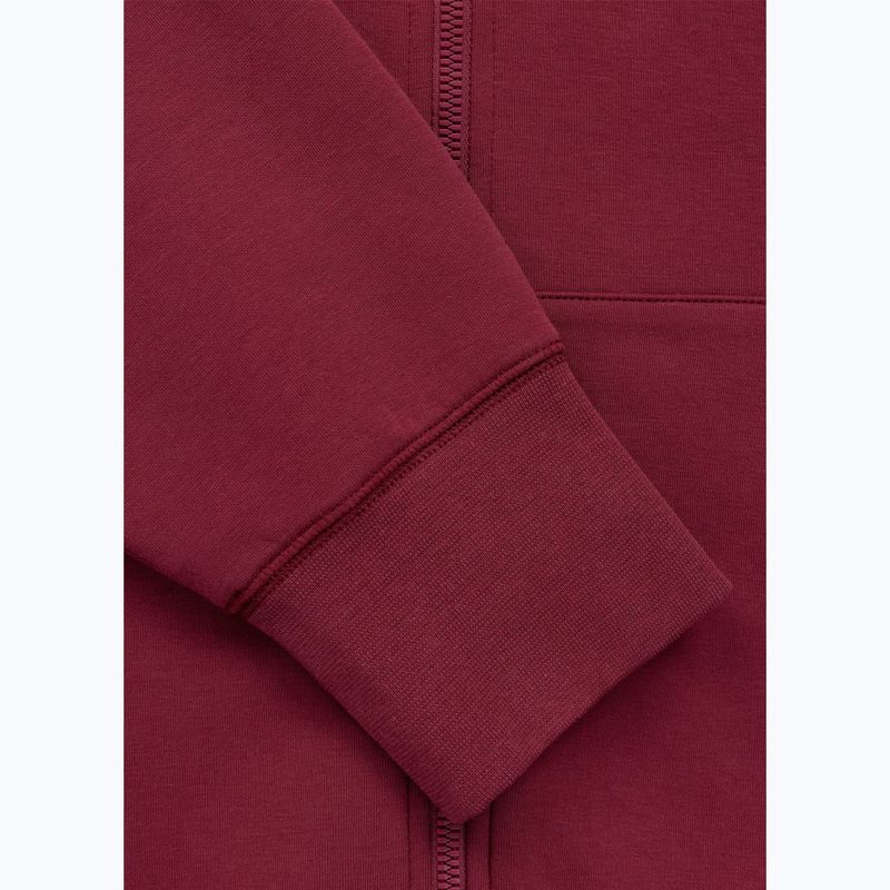 Кофта чоловіча Pitbull Sampson Hooded Zip Sweatshirt burgundy 9