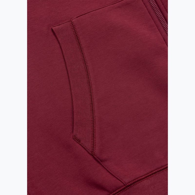 Кофта чоловіча Pitbull Sampson Hooded Zip Sweatshirt burgundy 10
