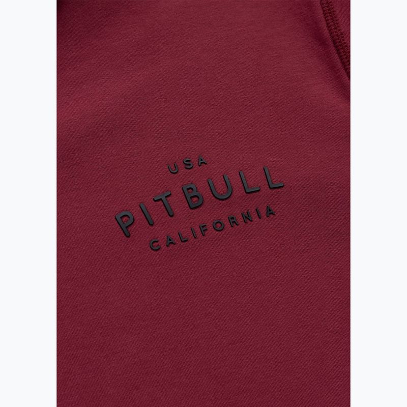 Кофта чоловіча Pitbull Sampson Hooded Zip Sweatshirt burgundy 11