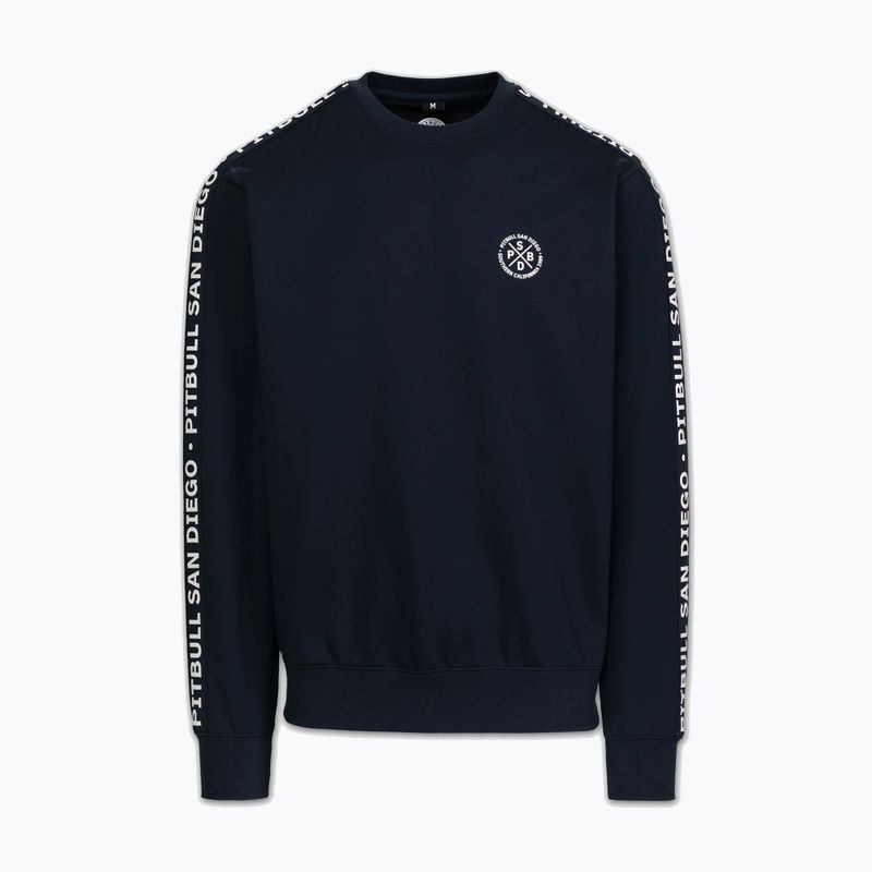 Кофта чоловіча Pitbull Tape Parker Crewneck dark navy 4