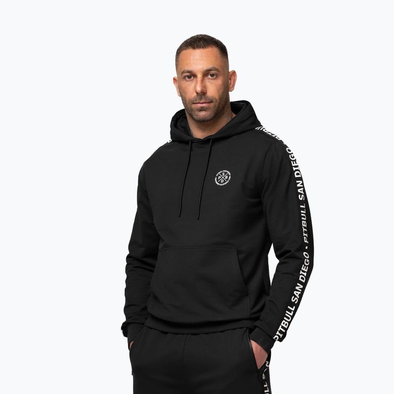 Кофта чоловіча Pitbull Tape Parker Hooded black 4
