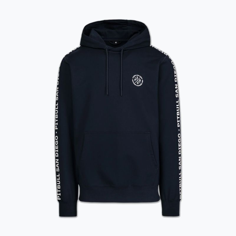 Кофта чоловіча Pitbull Tape Parker Hooded dark navy 4