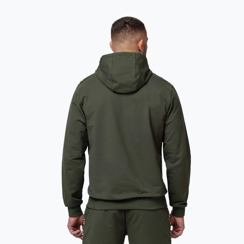 Кофта чоловіча Pitbull Tape Parker Hooded old green 3