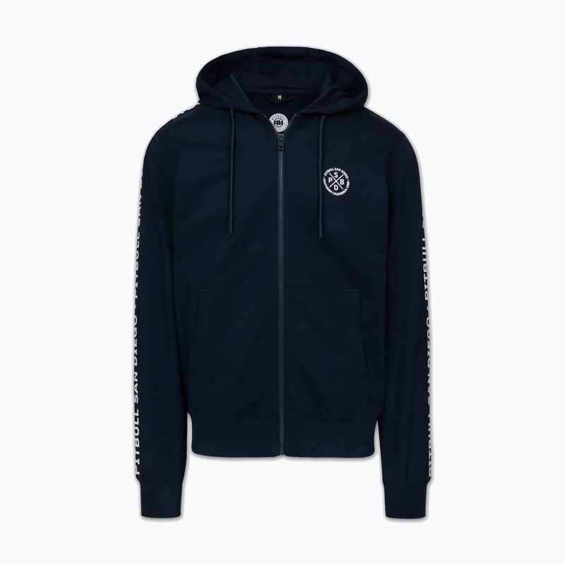 Кофта чоловіча Pitbull Tape Parker Hooded Zip dark navy 5