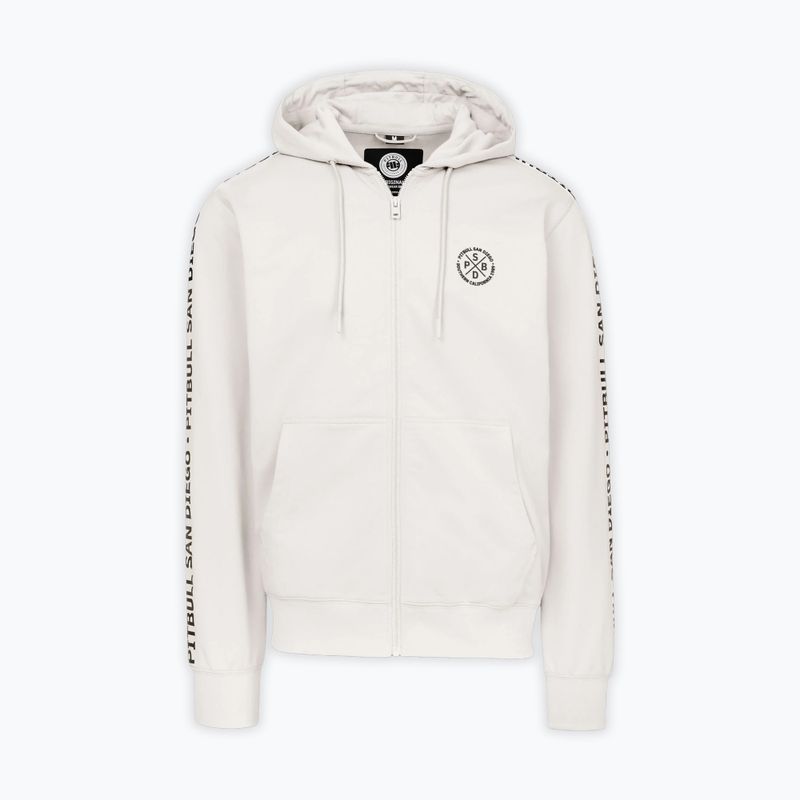 Кофта чоловіча Pitbull Tape Parker Hooded Zip off white 3